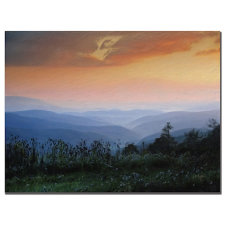 Lois Bryan 'Sunrise On The Mountain' Canvas Art,18x24